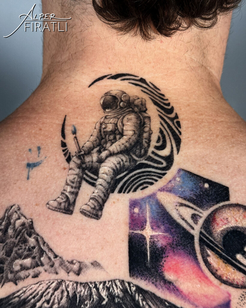psychedelic space tattoo